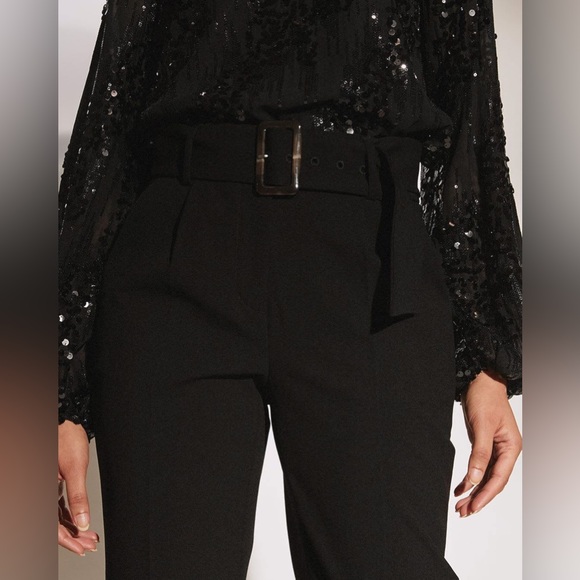 ⬇️⏳RW&CO High-Waist Tapered Ankle Pant With Belt - Picture 4 of 13